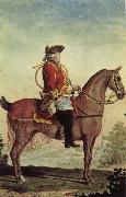 Louis Carrogis Carmontelle Louis-Philippe, duke of Orleans, in the hunt suit painting